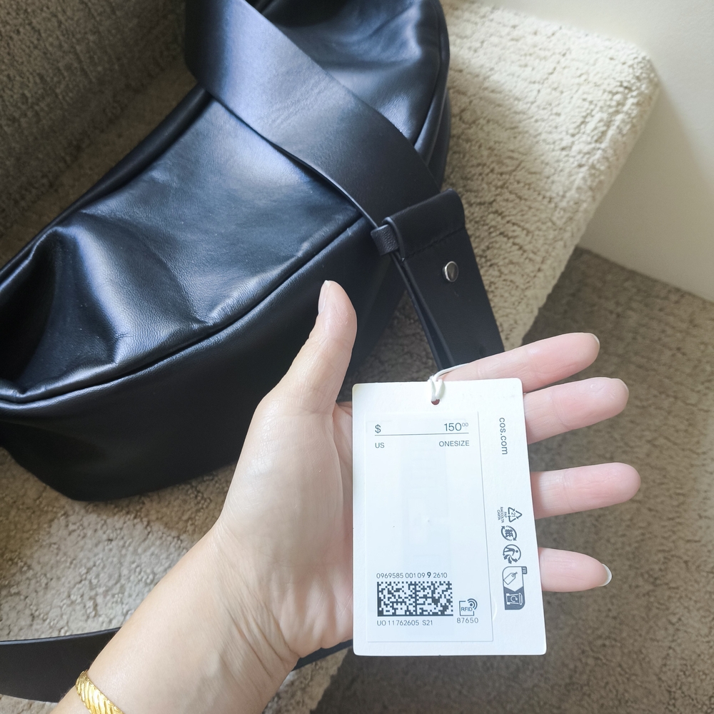 Black Leather Crossbody Bag